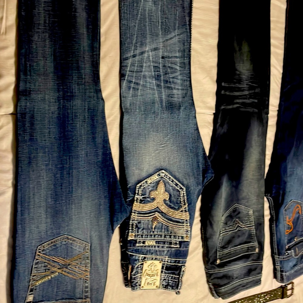 Rock revival Hercules + 3 more and affliction belt